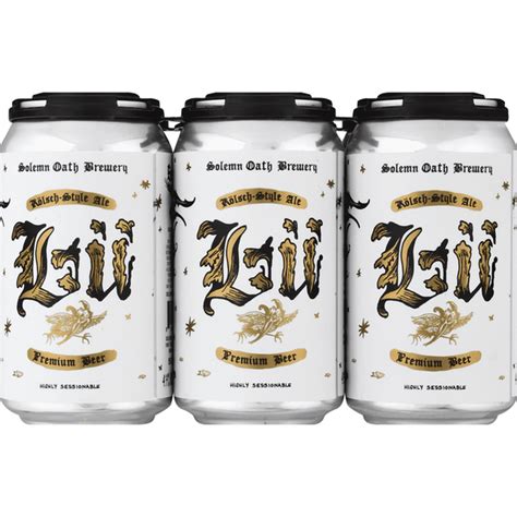 Solemn Oath Brewery Beer, Premium, Kolsch-Style Ale, Lu (12 fl oz ...
