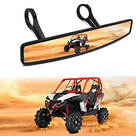 Buy RZR RearView Mirror, 15" UTV Mirror,Clear UTV Center Mirror with ...