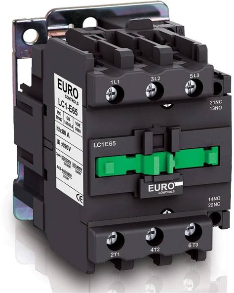 EURO Power Contactor LC1E63 63 Amps Volts 220 AC 3 Pole 3NO Copper coil ...
