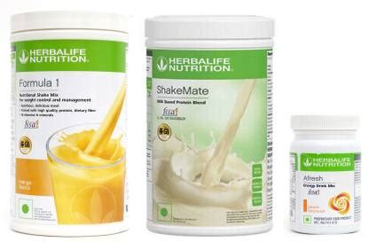 Herbalife Nutrition Formula 1 Shake Mix Mango Flavor+Shake Mate Milk ...