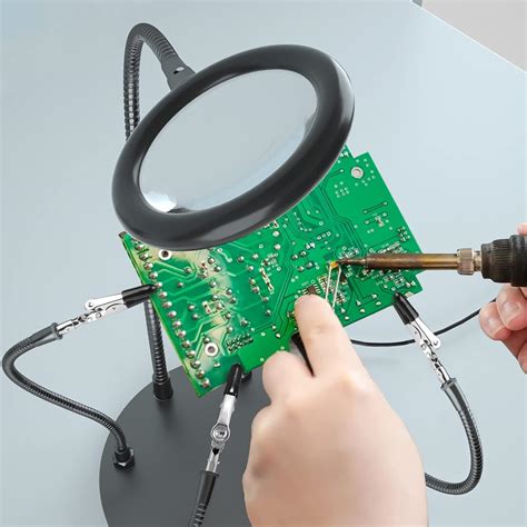 Buy XYK Helping Hands Soldering Station with 3X Magnifying Glass with ...