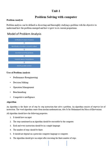 Image result for Computer Problem Solving Process Example