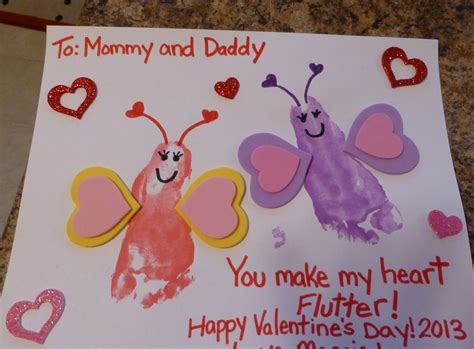 Easy footprint butterfly craft-great for Valentine's Day! | Valentine ...