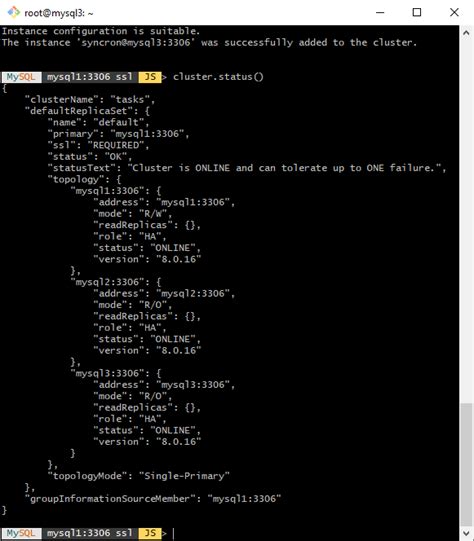 Image result for MySQL InnoDB Cluster Setup Step by Step