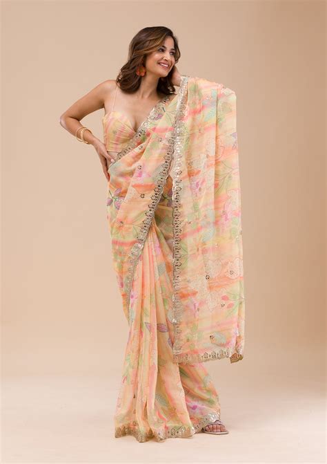 Floral Saree - Buy Floral Print Saree Online At Best Price – Koskii