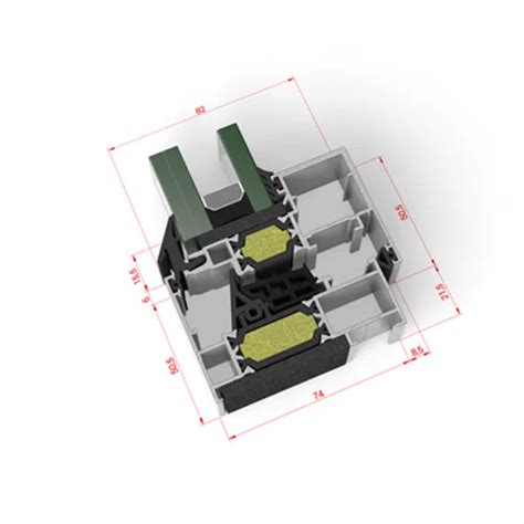 BIM objects - Free download! STRUGAL S74RP OPTIMA HO Window (One-Leaf ...