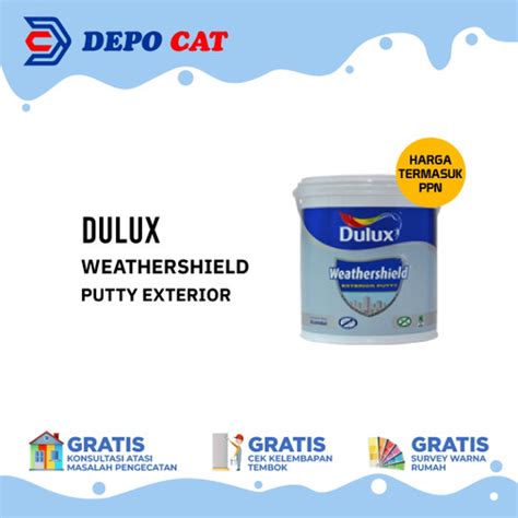 Jual Plamir Tembok Dulux Weathershield Putty Exterior - Kota Balikpapan ...