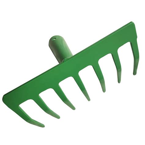7-Tine Steel Head Garden Rake Head Without Handle Kids Garden Hard Rake ...