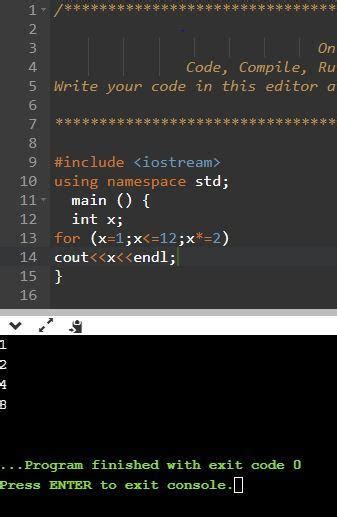 5.Give the output of the following:void main()int x;for (x=1;x