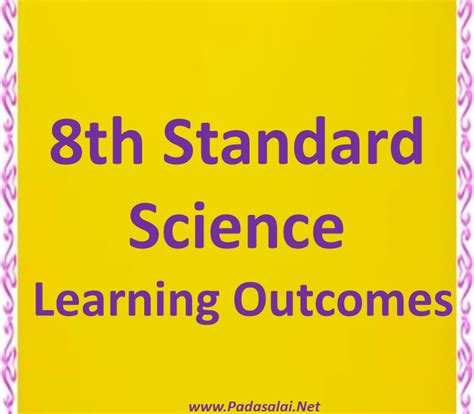 Learning Outcomes Class 8 Science 的图像结果