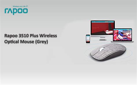 Amazon.in: Buy Rapoo 3510 Plus Wireless Optical Mouse (Grey) Online at ...
