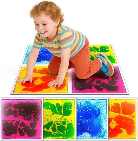 Amazon.com: Sensory Floor Tiles for Kids Toddlers: 12"x12" Liquid ...
