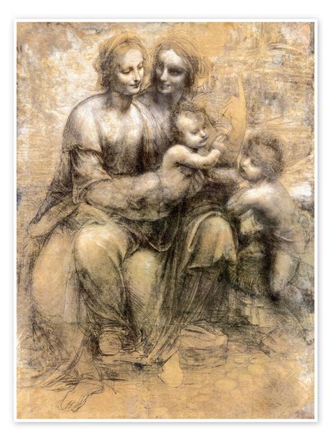 Virgin And Child With Saint Anne Leonardo Da Vinci