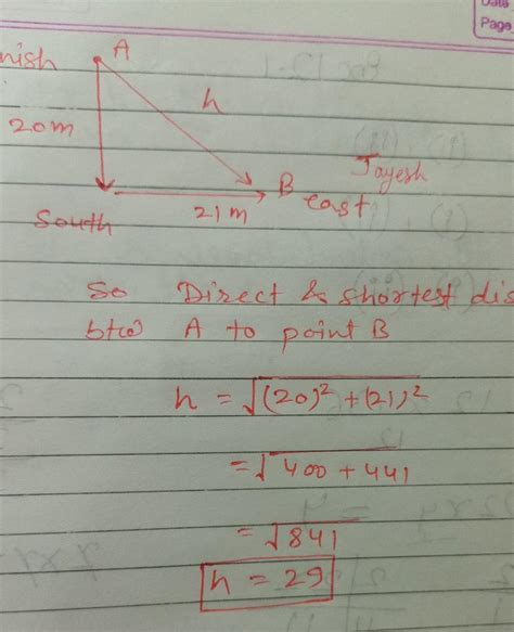 5. Anish is standing at point A, while his friend Jayesh is standing at ...