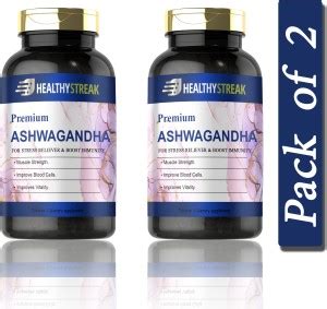 Healthy Streak Raw Ashwagandha Tablets (D186) Price in India - Buy ...