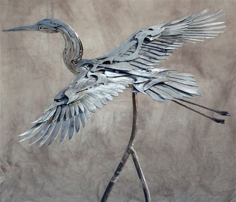 Flying Metal Bird Sculpture - Wildlife Sculpture, Public Art, Site ...