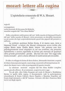 mozart lettere mozart lettere alla cugina psicologia critica mozart lettere mozart lettere alla cugina psicologia critica