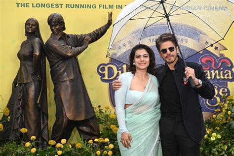Shah Rukh Khan & Kajol unveil Raj–Simran bronze statue at London’s ...