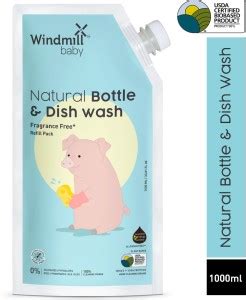 Windmill baby Liquid Cleanser Bottle and Dish Wash Refill Pack USDA ...