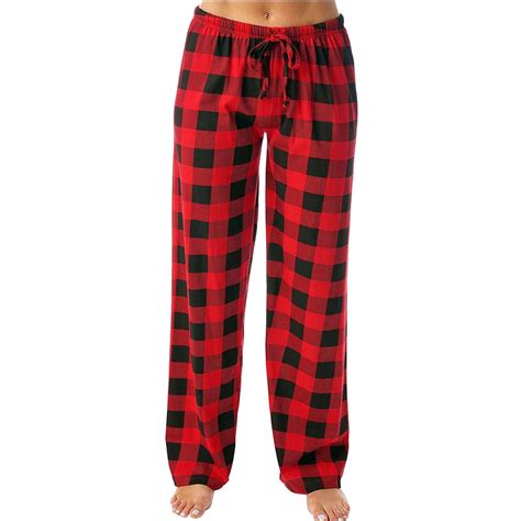 Womens Pants Trendy Fashion Plaid Loose Sport Plaid Pajama Trousers ...