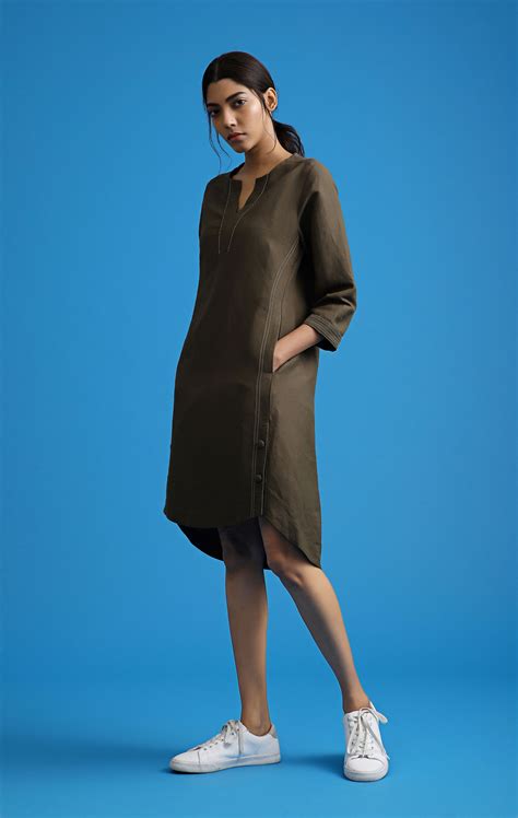 Buy Olive Everyday Breezy Dress | Latest Dresses for Women Online ...