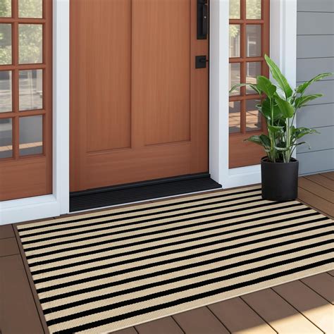 Amazon.com: OJIA Outdoor Porch Rug Fall Front Door Mat 24'x51, Washable ...