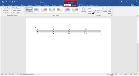 Image result for Table Tools in Word