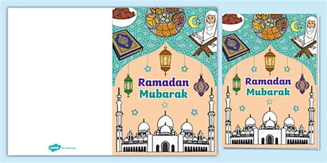 Ramadan Mubarak Greetings Card
