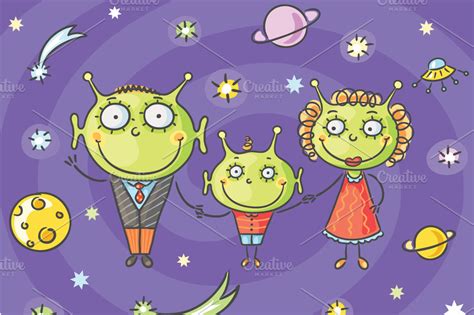 Alien Family Cartoon 的图像结果