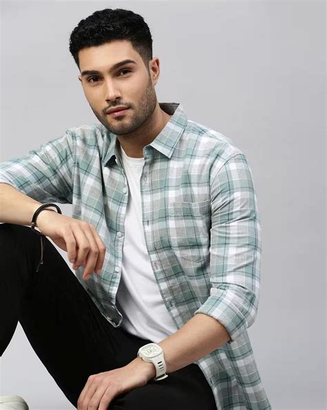 Men Checked Slim Fit Shirt – WolfHub (NB)
