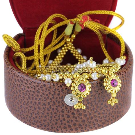 Buy Vedic Vaani Traditional Pearl Design Maharashtrian Wedding ...