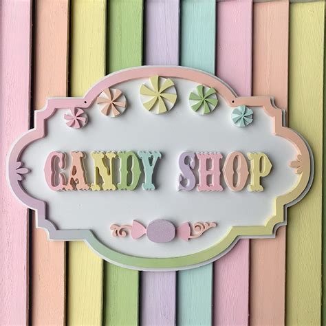 Candy Shop Sign Text Front 的图像结果