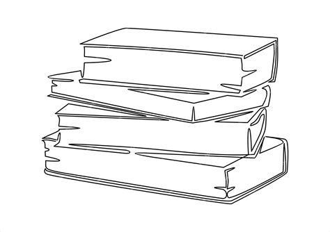 Pile Of Books Sketch