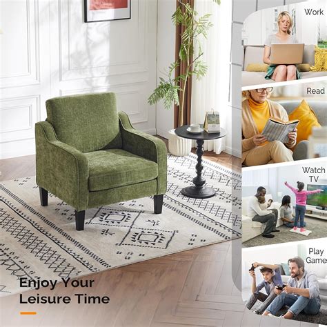 VINGLI Accent Chair for Living Room Chairs Olive India | Ubuy