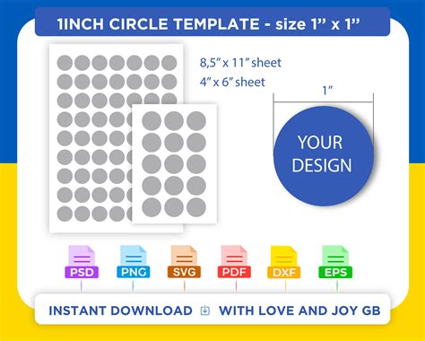 6 Inch Circle Template Printable