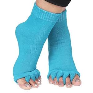 Aegon Foot Alignment Socks Cotton | 5 Toe Separator | For Foot Pain ...