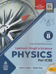 Icse Lakhmir Singh's Science Physics Class 8 S. Chand School Books: Buy ...