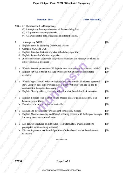 2023previous year question papers - 27234 Page 1 of 1 Duration: 3hrs ...