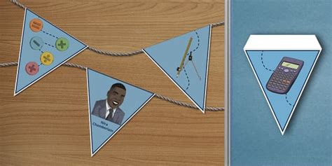 👉 Secondary Maths Open Evening Display Bunting