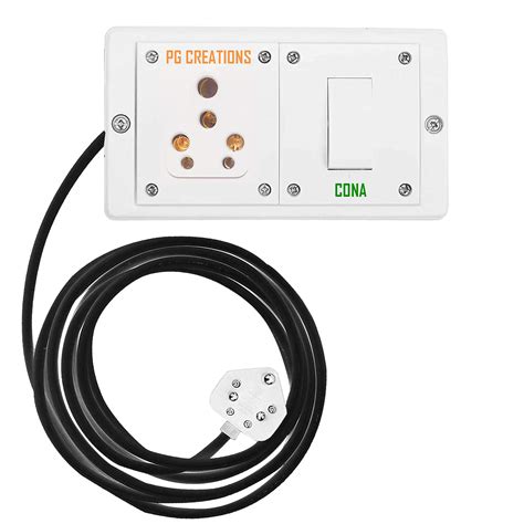 Buy PG Creations PGC Heavy Duty Extension Board 16A 1 Socket, 1 Switch ...