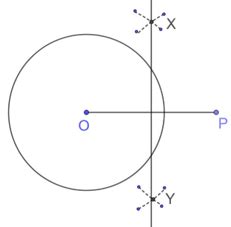 Draw a circle of radius 3 cm. Take a point P at a distance of 5 cm from ...