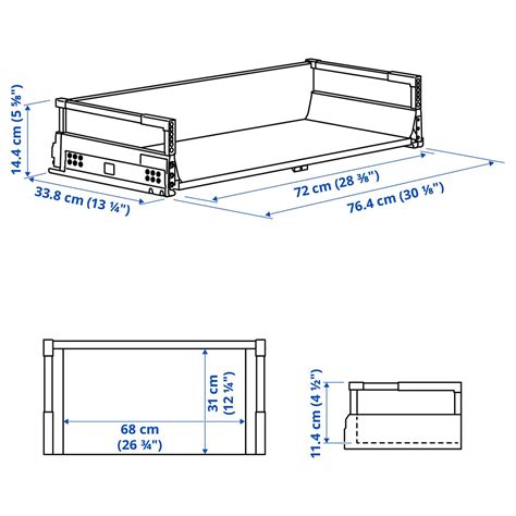 MAXIMERA Drawer, medium, white, 80x37 cm - IKEA