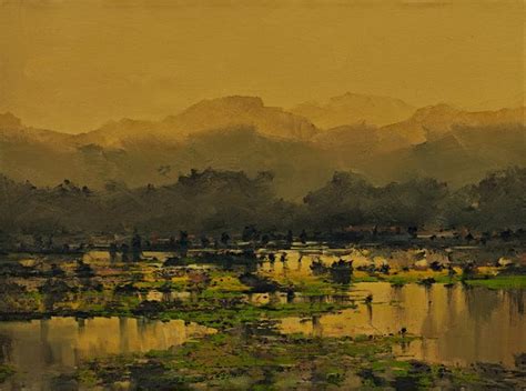 "Untitled 23": Brown Acrylic Painting by Mangesh Shinde – ArtZolo.com