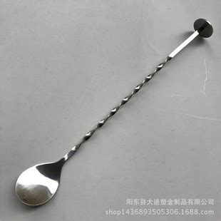不锈钢勺子韩式酒店冰勺调酒勺调味勺创意葫芦手柄调羹加厚搅拌勺-阿里巴巴