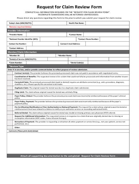 Fillable Online Request for Claim Review Form v508 - MediGold Fax Email ...