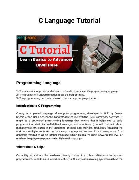 Langage C Tutorials 的图像结果