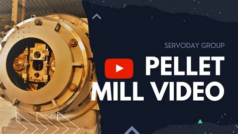 Servoday Pellet Mills - Reliable and Efficient Pelletizing Machines for ...