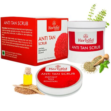 Buy Herbdiva Anti Tan Face Scrub 250ML | Enriched With Clove Oil & Milk ...