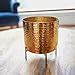 BEHOMA Hammered Metal Indoor Planter for Table Top and Floor | Living ...