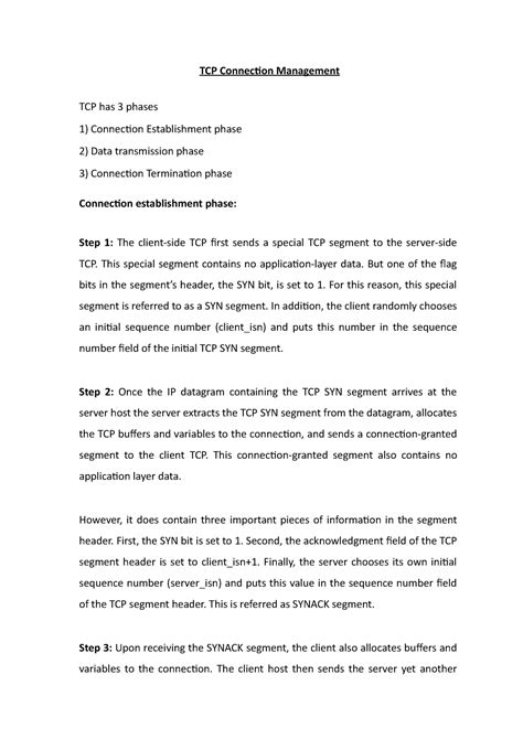 Image result for TCP Connection Management Diagram